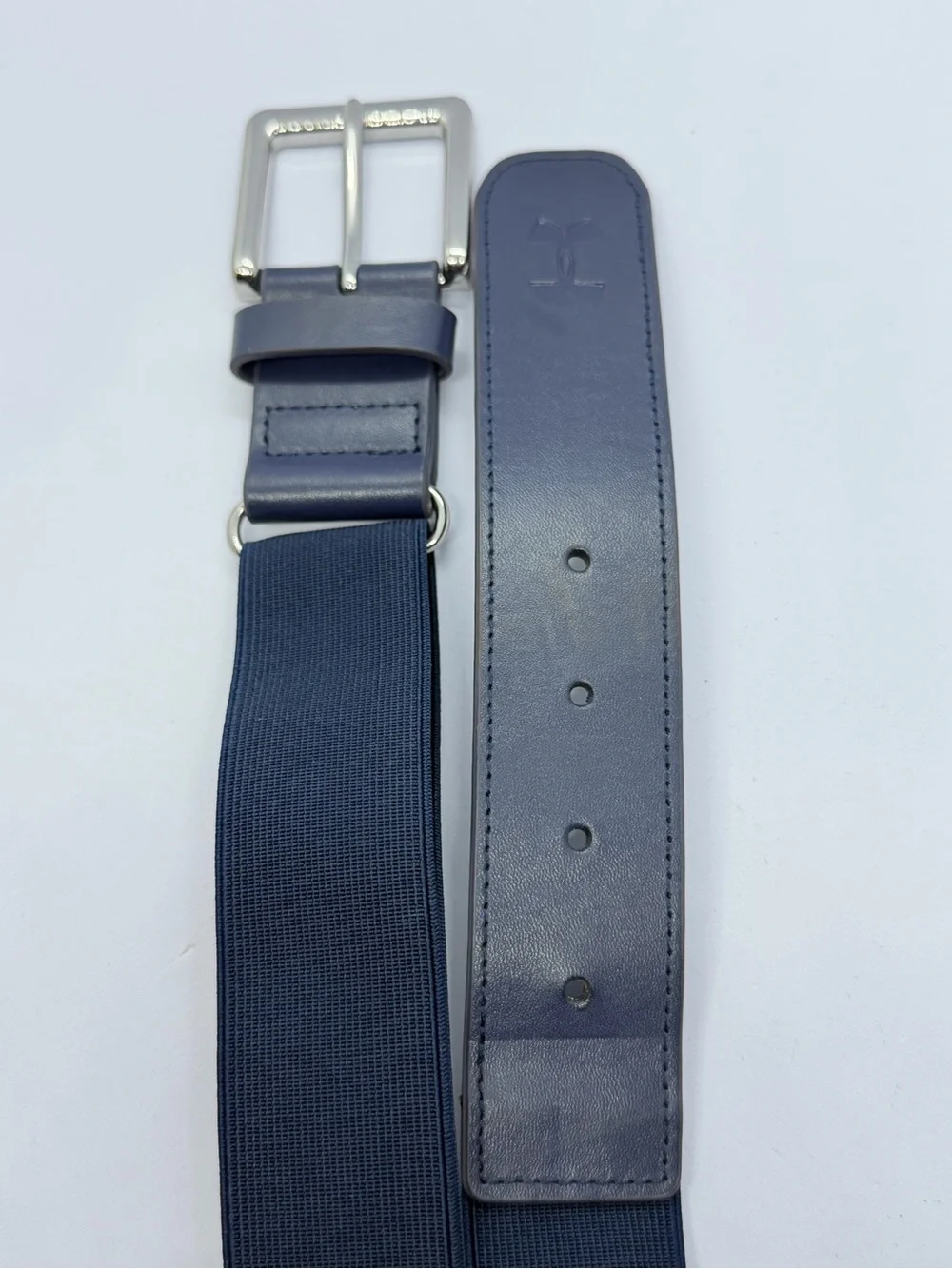 Under Armour Navy Kids Web Belt with Silver Buckle